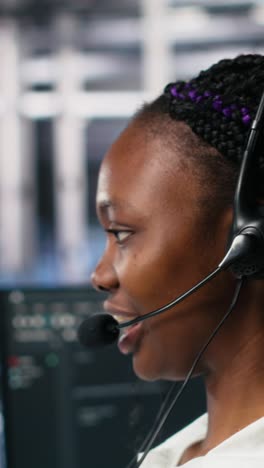 vertical video data center developer using ai assistant to provide user technical support