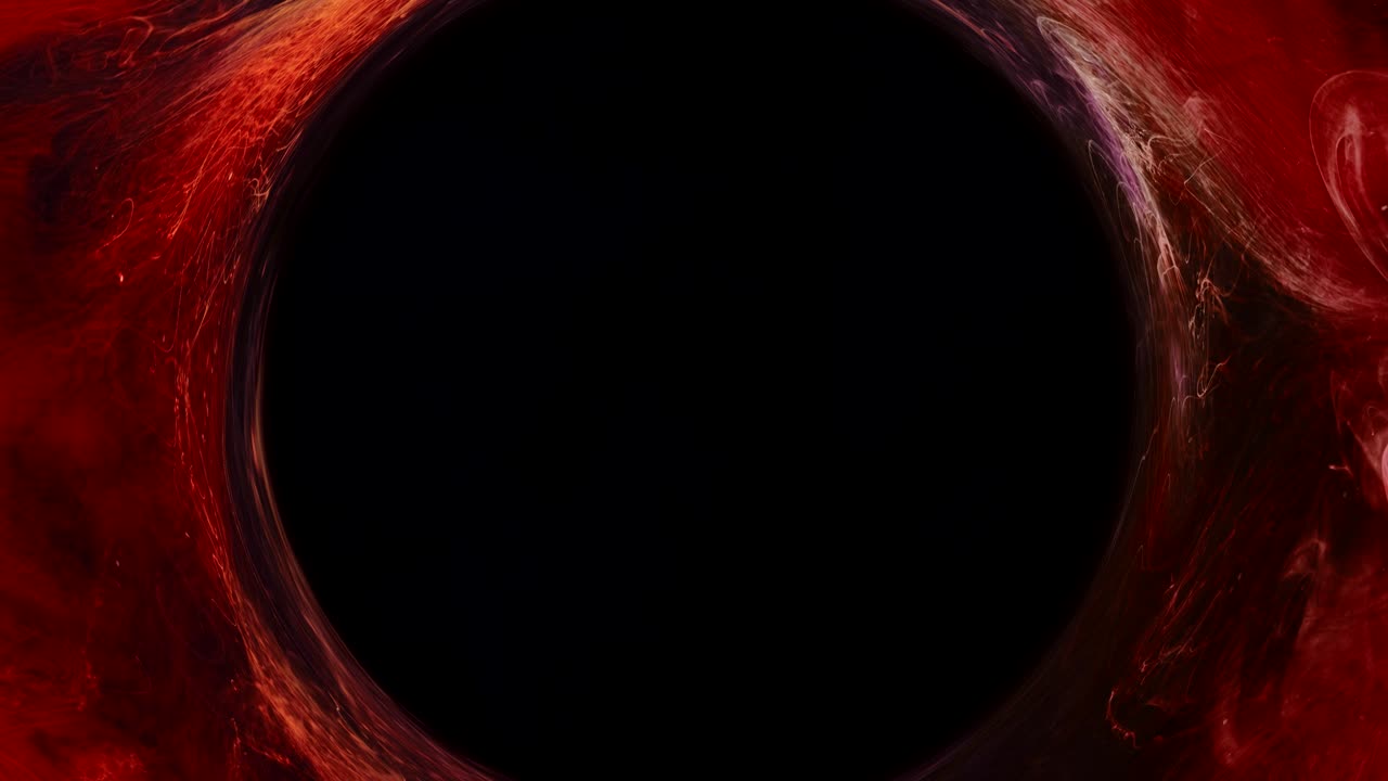 페인트 소용돌이 검은 구 빨간 증기 흐름 잉크 원