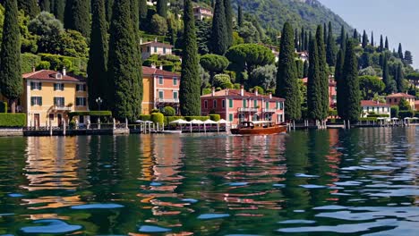 charming lakeside village in italy