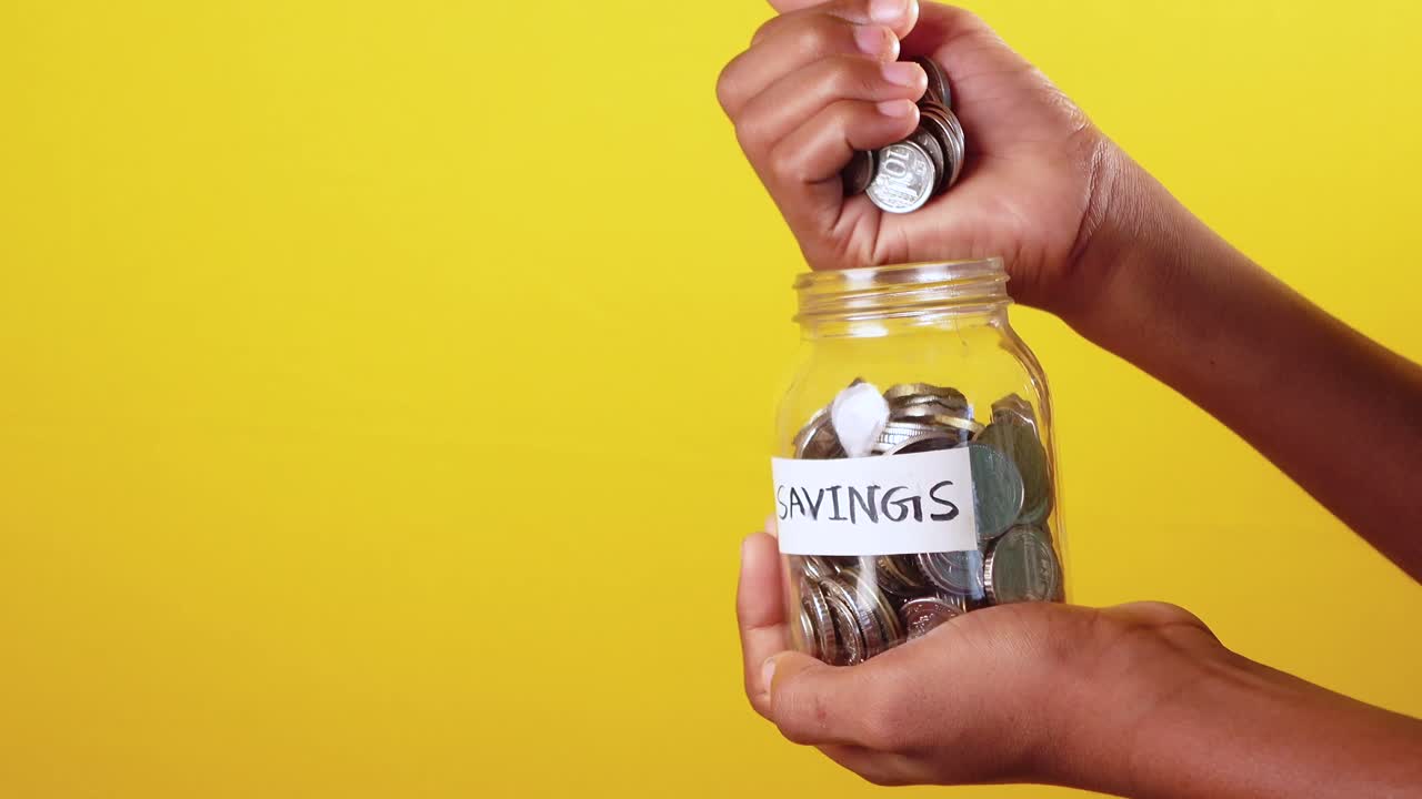Saving Coins in a Jar