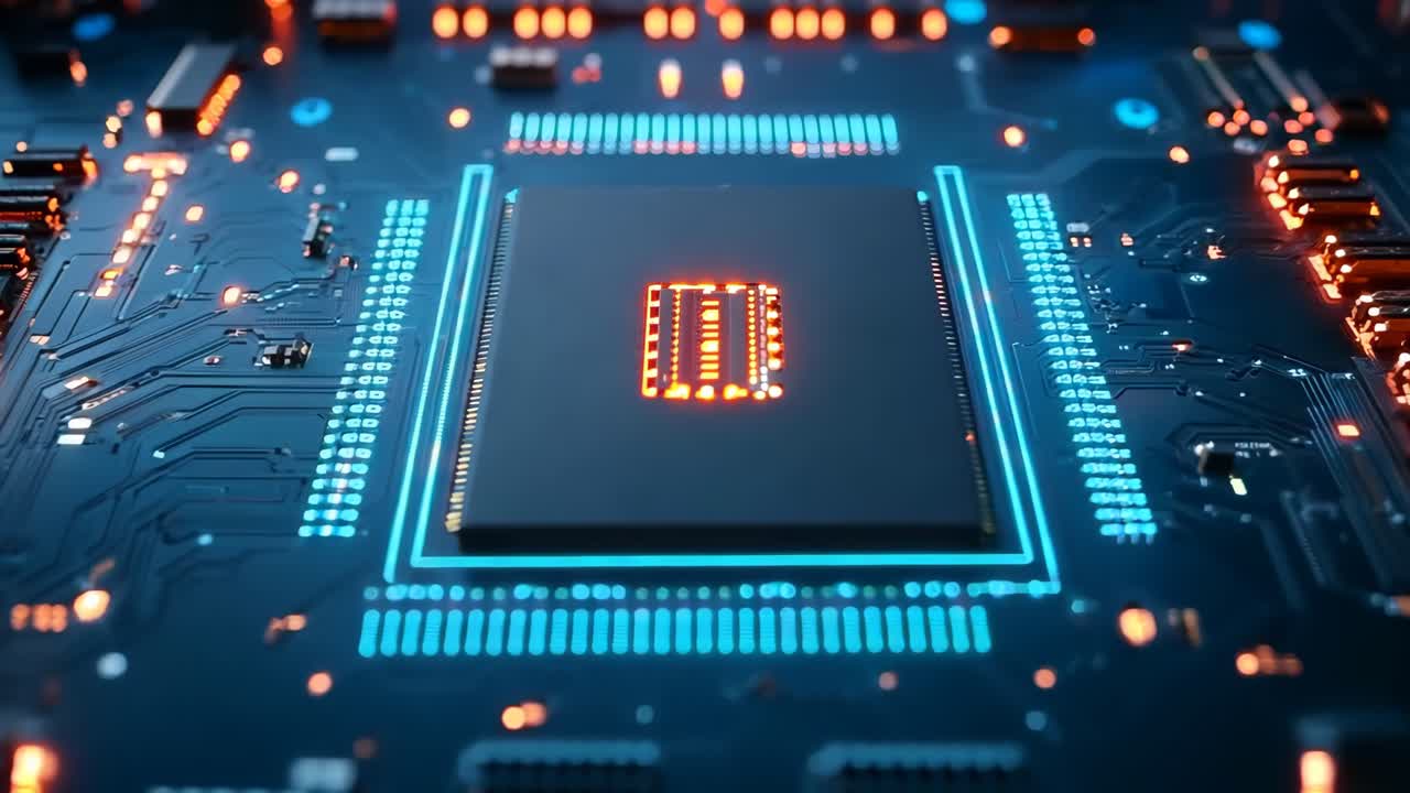 un primer plano de una placa base de computadora con un procesador en ella