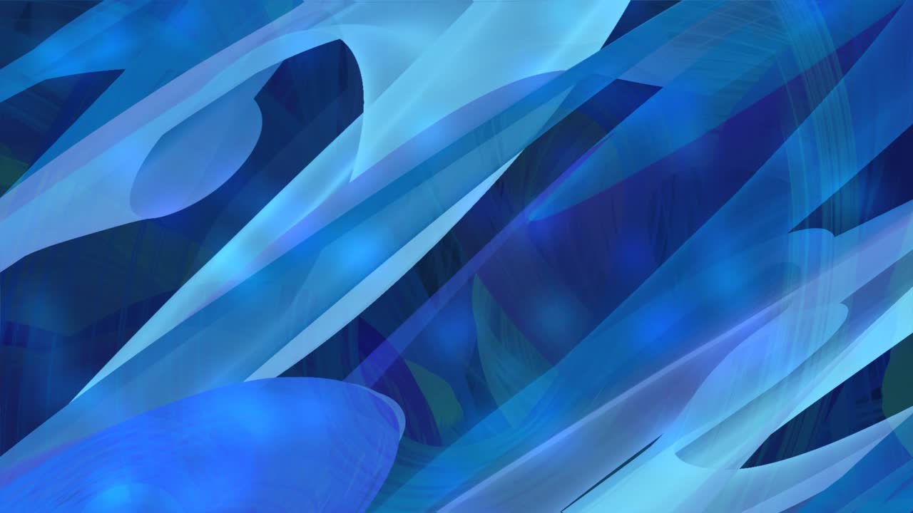 Blue abstract tunnel animation reminiscent of slightly moving water with reflections