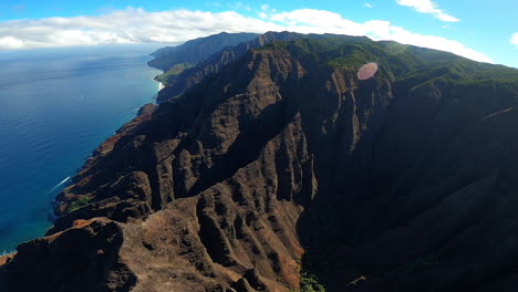 na pali coast, kauai, hawaii - aerial view