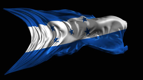 agitando la bandera de las honduras