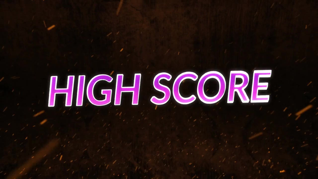 Animation of glitch effect over wow text banner against brown particles flying on black background