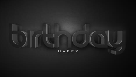 Monochrome-Happy-Birthday-text-on-dark-black-gradient