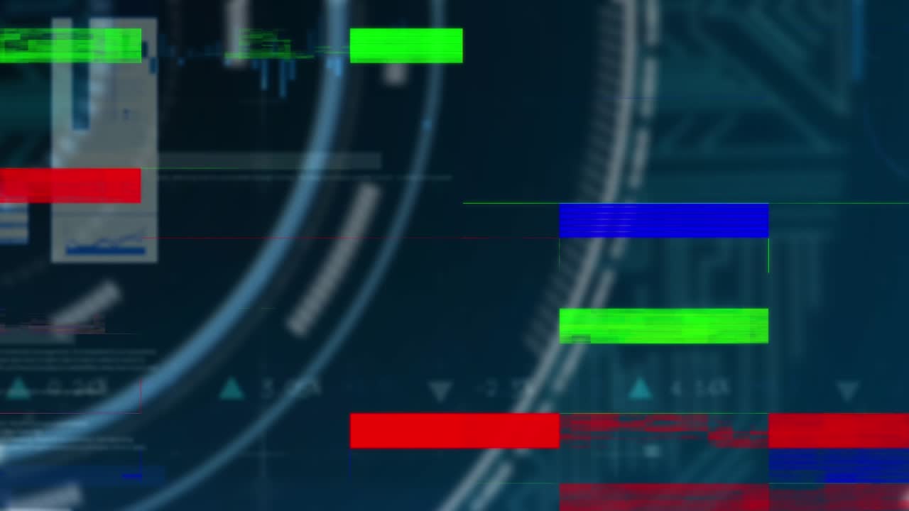Animation of digital interface data and data processing over clock