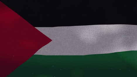 The-Palestine-national-waving-flag