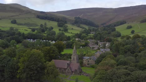 drone shot orbiting edale 05