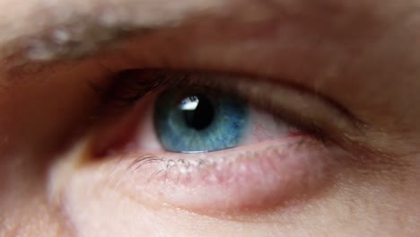 close-up of man eye