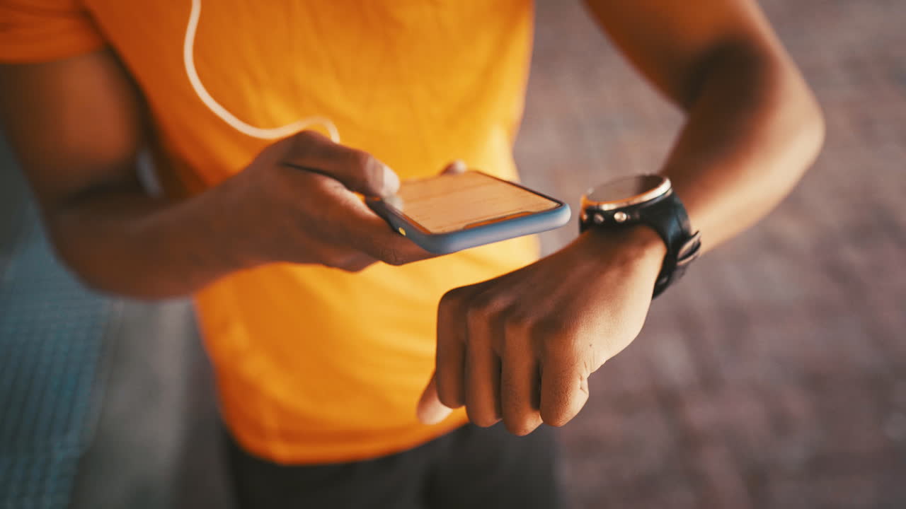 emparejando su tecnología antes de una carrera