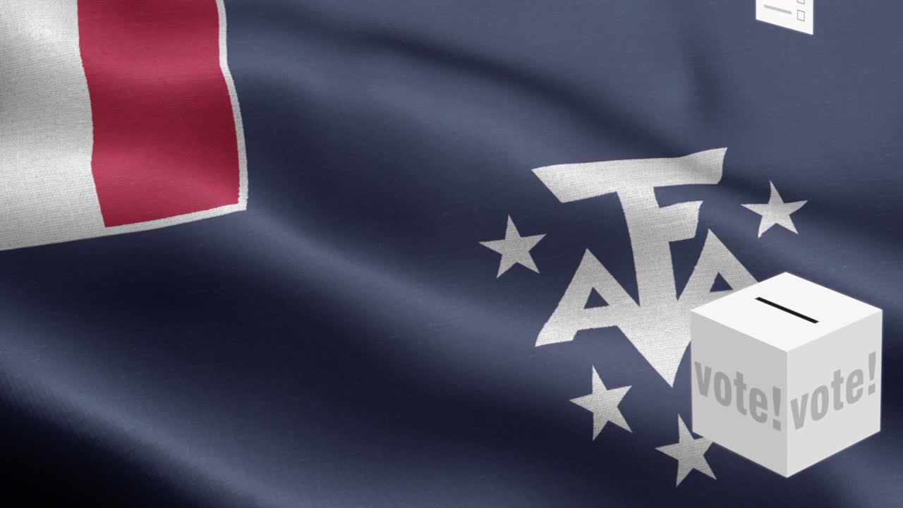 발 앞에 있는 투표용지 - 발 - 프랑스 남부 및 남극 영토의 발 발 높은 세부 사항 - 국가 발 프랑스 남부 및 북극 영토 파동 패턴 루프 가능한 요소 - 직물 질감 및 끝없는 루프