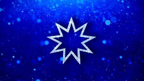bahai estrella de nueve puntas icono del bahaísmo