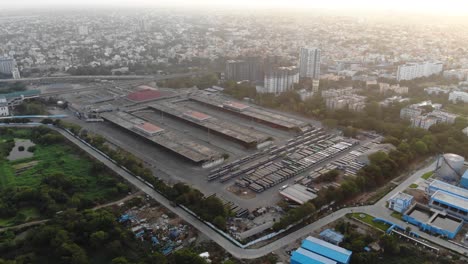 koyembedu bus stand during the city lockdown. chennai mofussil bus terminus (cmbt) is a bus terminus located in chennai, india