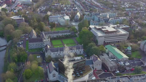 aerial view of university college cork – national university of ireland.the university was founded in 1845, it became university college, cork, under the irish universities act of 1908.