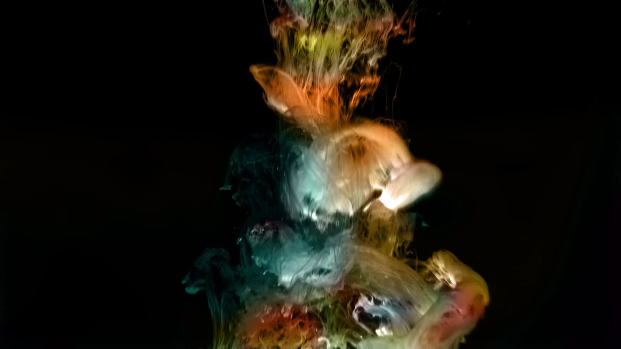 flujo de pintura de color 4k