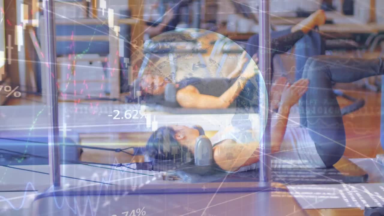 다양한 스포츠 선수들을 대상으로 한 데이터 처리 애니메이션