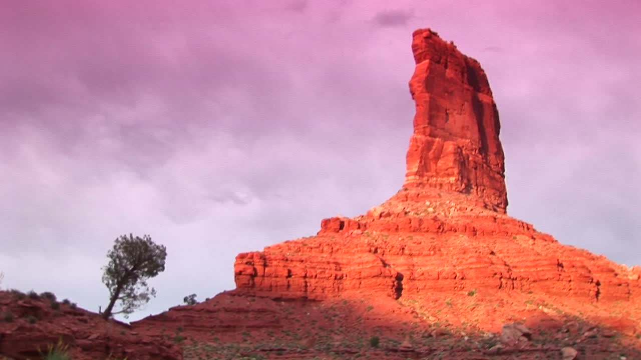 유타 신들의 계곡에 있는 사암 구조물의 롱샷