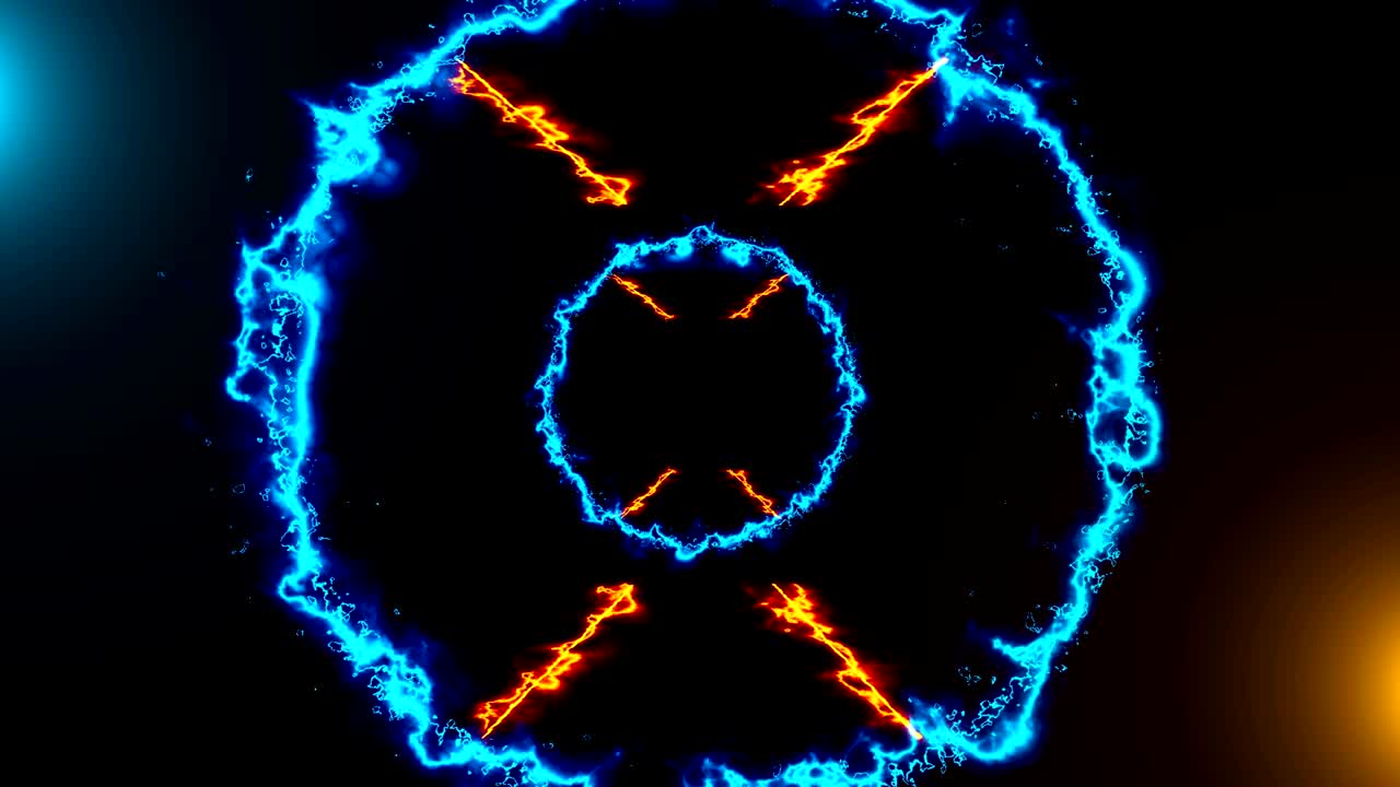 fondo abstracto con túnel de energía. renderización 3d animación cg