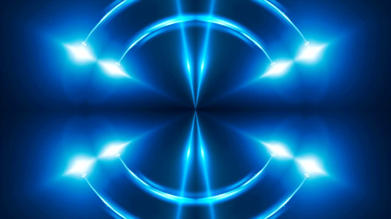 프랙탈 블루 칼레이도스코프 배경 3d 렌더링