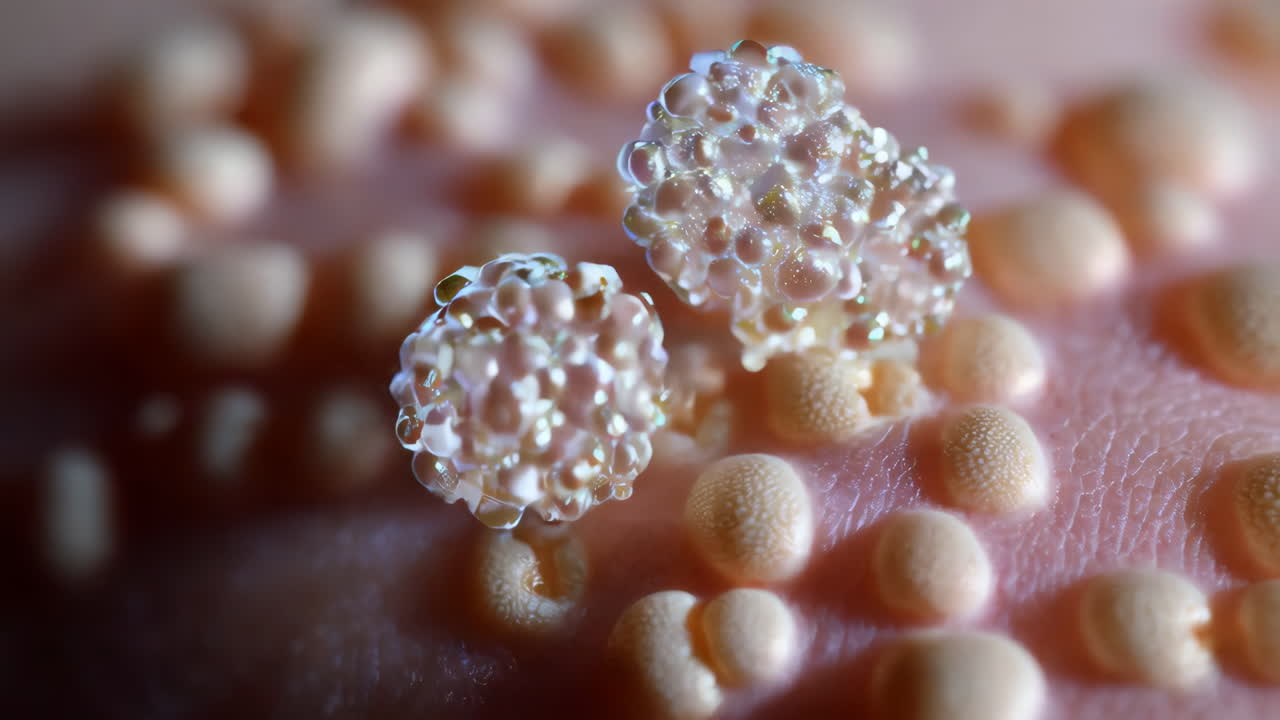 Close-up of Sea Urchin Eggs