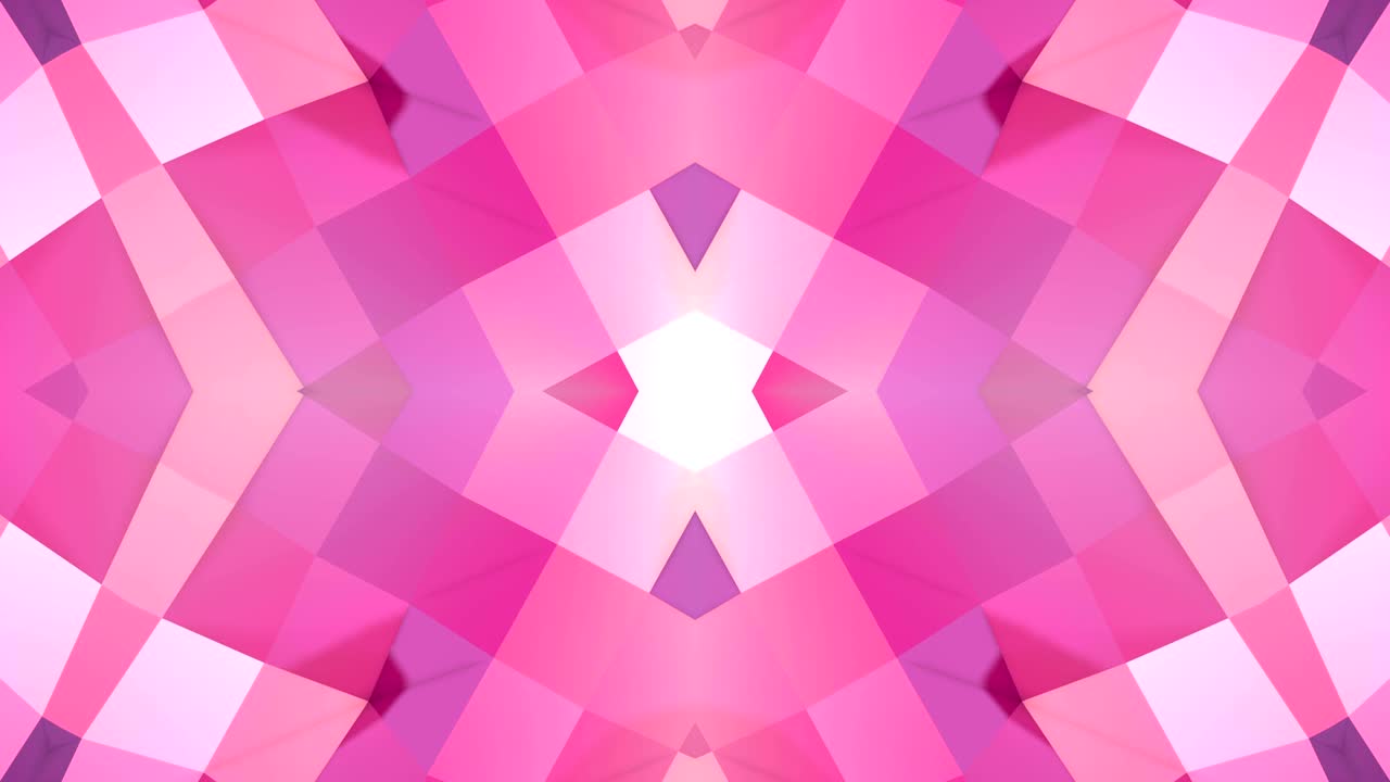 추상적인 간단한 3d 배경은 빨간색 보라색 그라디언트 색상으로, 현대적인 기하학적 배경이나 칼레도스코프 효과의 수학적 환경으로 낮은 폴리 스타일입니다.