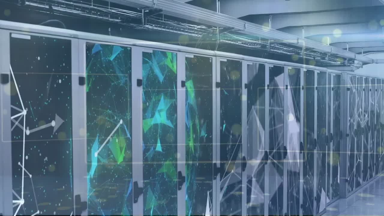 Animation of shapes and connections over servers