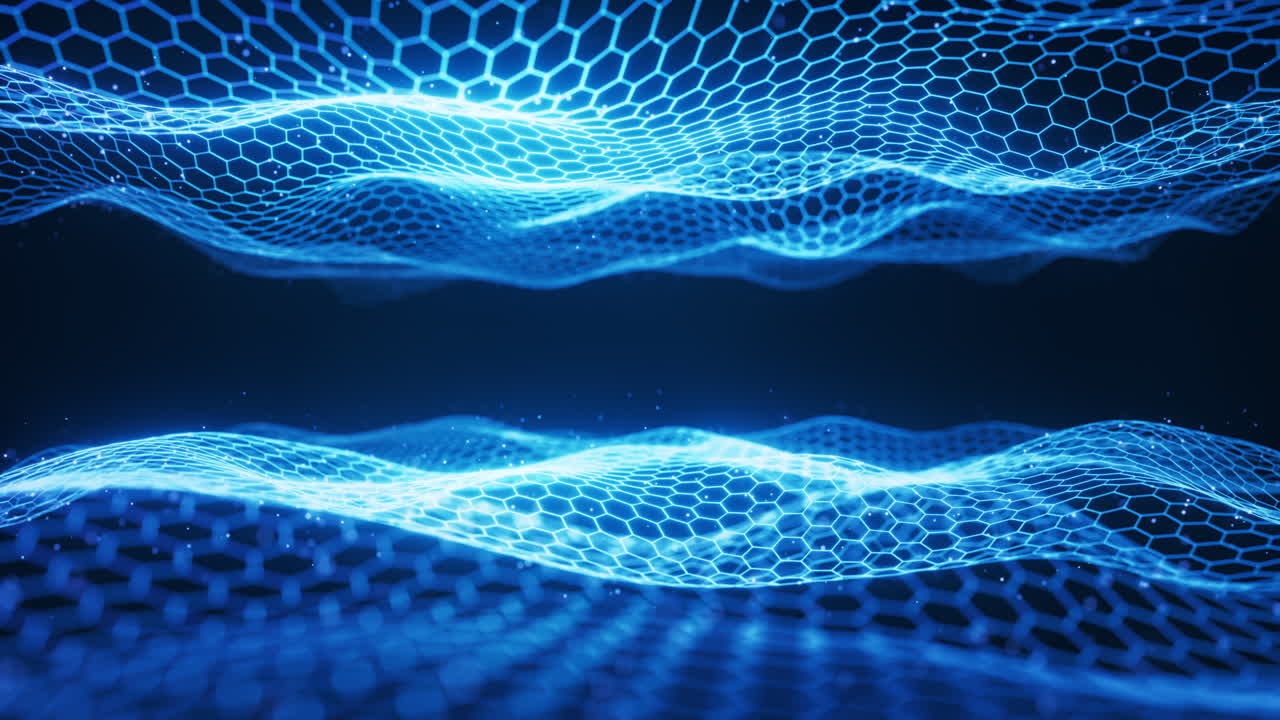 Digital hexagonal graphic background, 3d rendering.