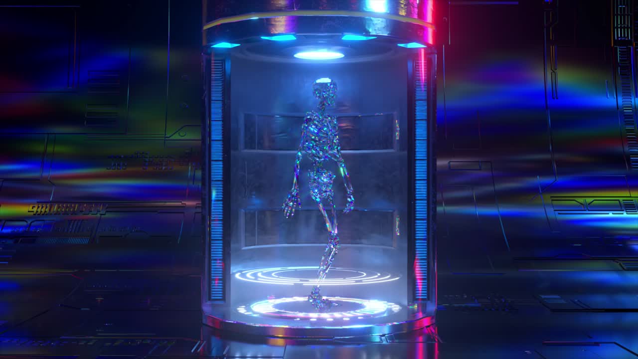 기술의 배경에서 는 골격의 3d 모델 3d 애니메이션