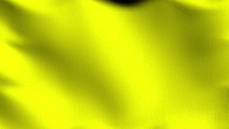 bucle sin costuras 4k vdo. bandera amarilla vacía y espacio de copia para el anuncio. maqueta. ilustración abstracta 3d.