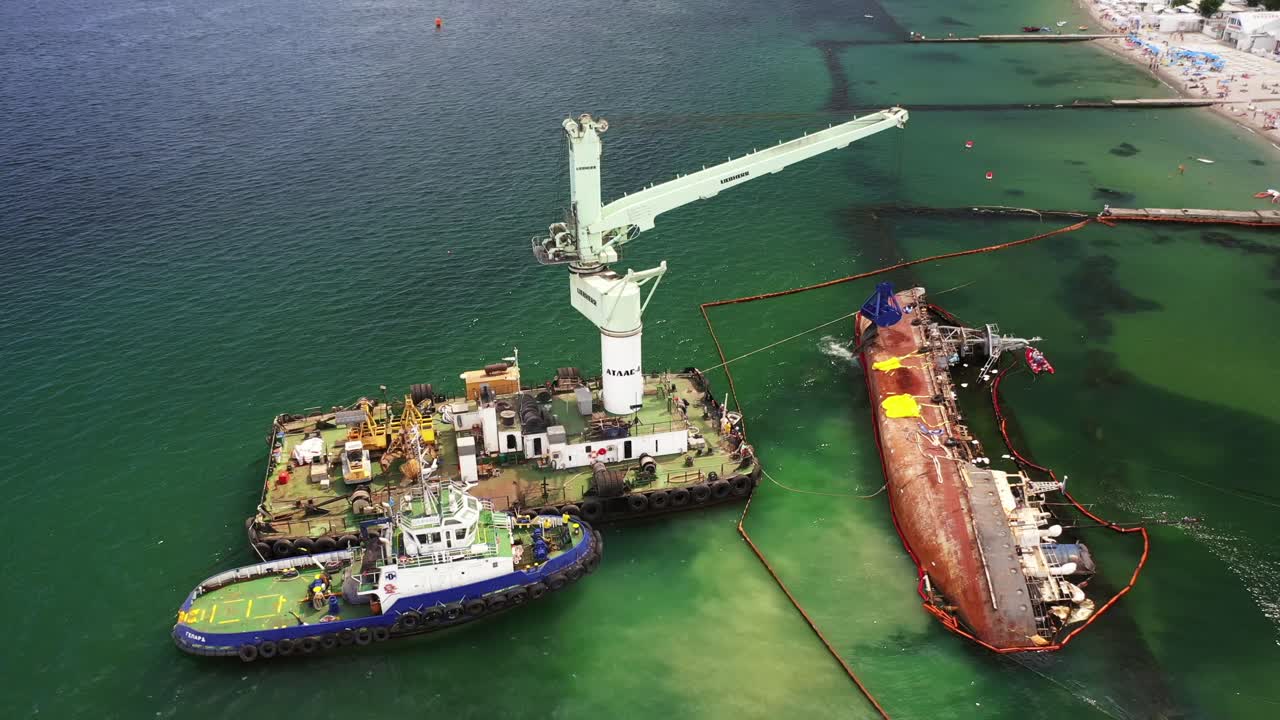 operación de rescate de buques