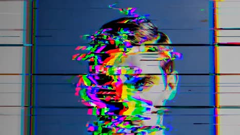 retrato abstracto de un hombre