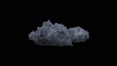 gray thundercloud with alpha channel