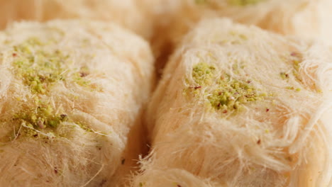 close-up of fluffy turkish delight
