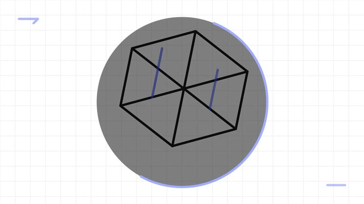 Animated Drawing of a Geometric Hexagonal Structure