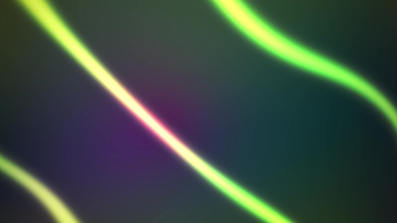 Sfondo animato astratto con linee al neon ondulate e multicolori
