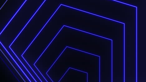 elemento de diseño de línea azul minimalista en fondo negro