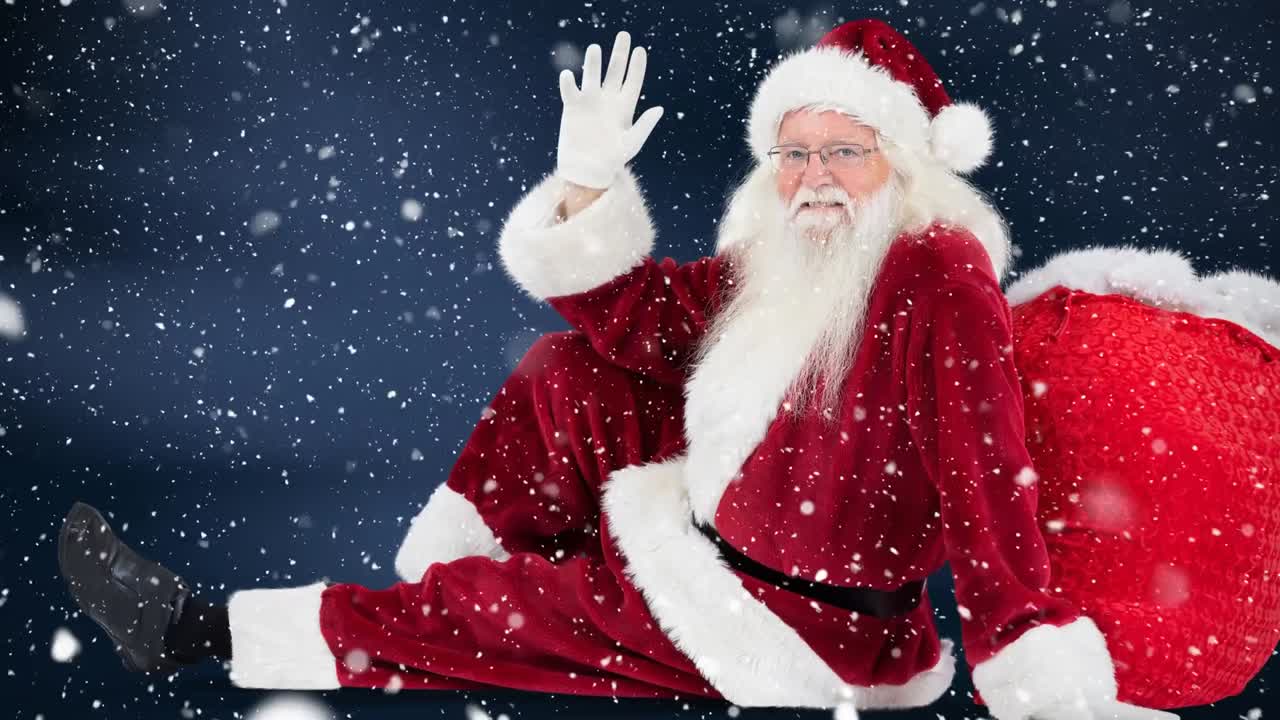 la cláusula de santa combinada con la caída de nieve