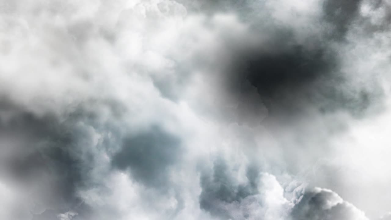 4k nubes negras y tormentas eléctricas