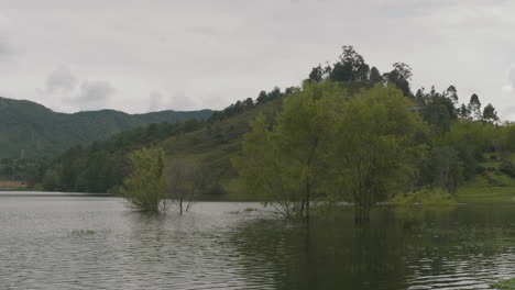 guatapé lake in the antioquia department in colombia