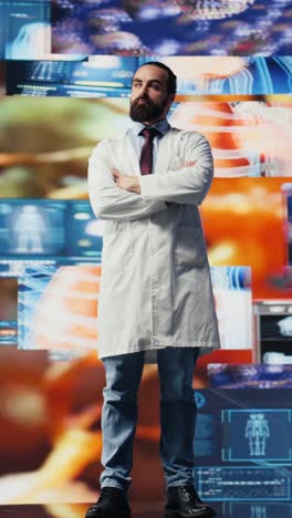 vertical video medic expert uses tools and smart health systems to provide health solutions