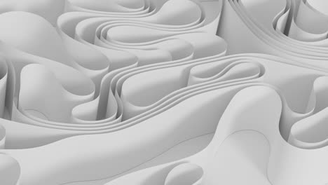 curve the flow of the paper, 3d rendering.