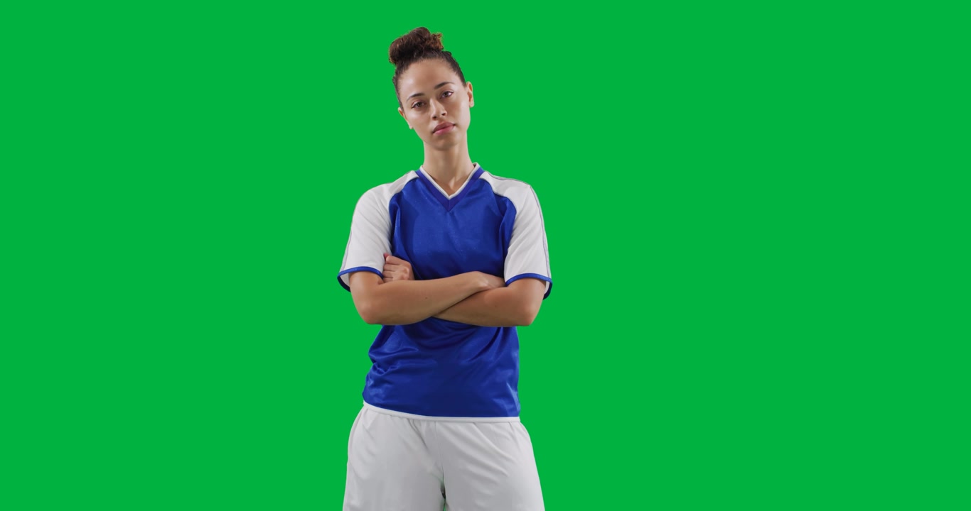 Animazione di calcio femminile su sfondo trasparente