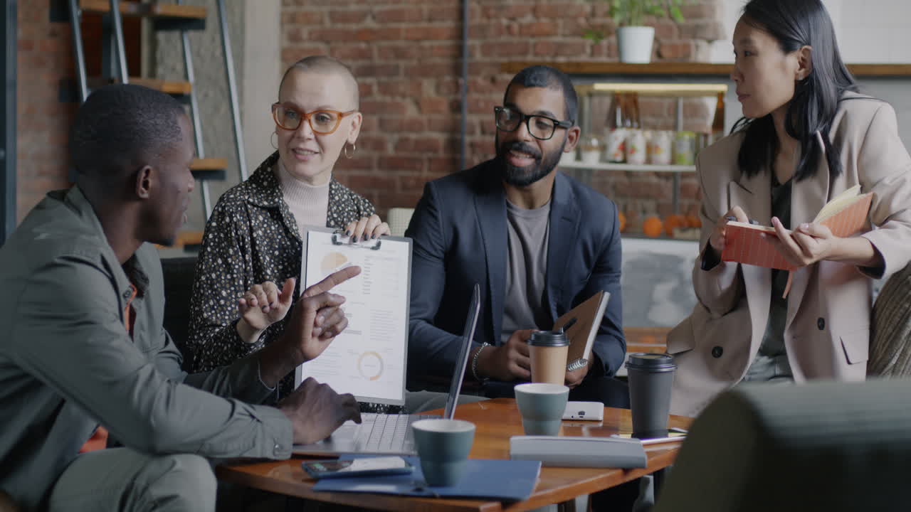 커피 에서 사업 회의