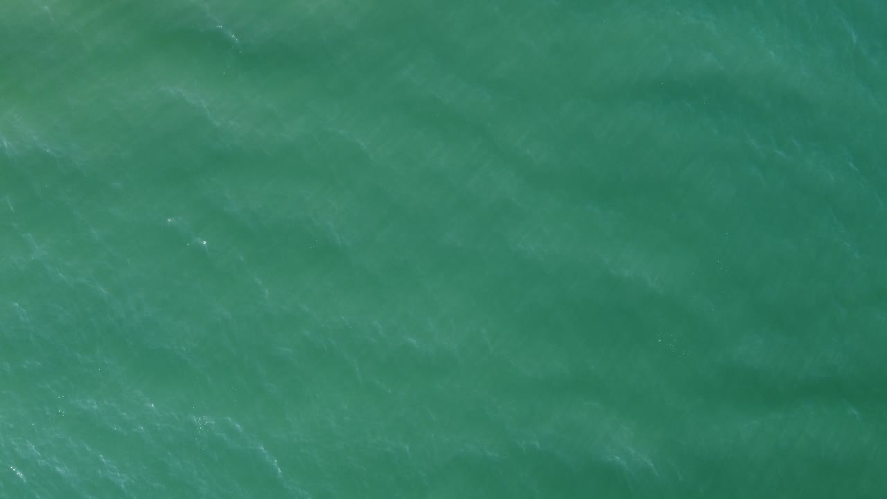 vista de pájaro del mar en calma desde una perspectiva diferente en este video de dron | 4k