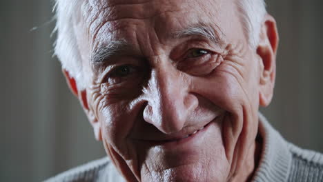 close-up portrait of an elderly man with various expressions