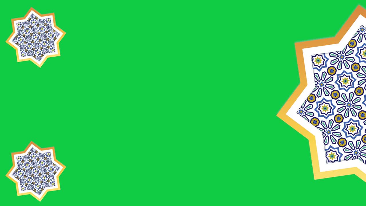 ramadán fondo islámico - 4k ramadán islámico - formas geométricas - (loopable) - mosaico - forma de estrella