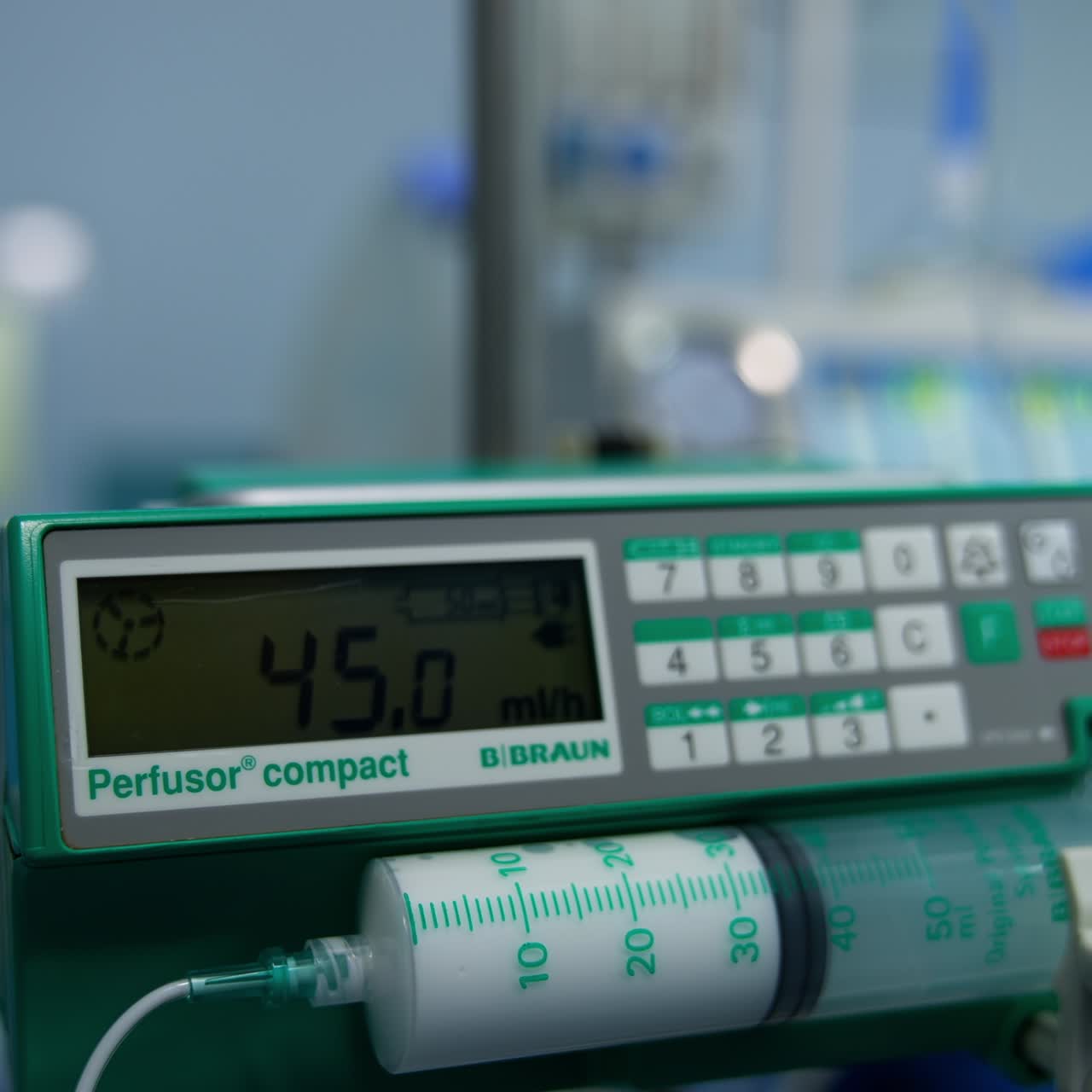 Modern equipment in operating room. Team surgeon at work in operating room