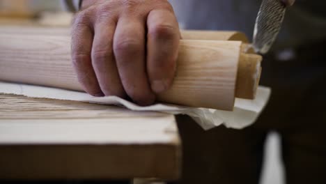 skilled carpenter working in his workshop