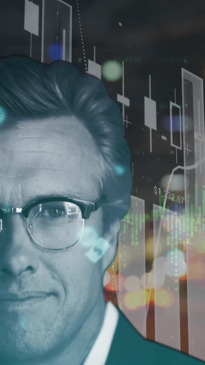 Animation of caucasian businessman and financial data processing over cityscape